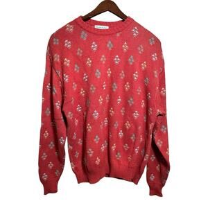 Tricots St Raphael Sweater Womens Large Embroidered 100% Cotton Made In The USA